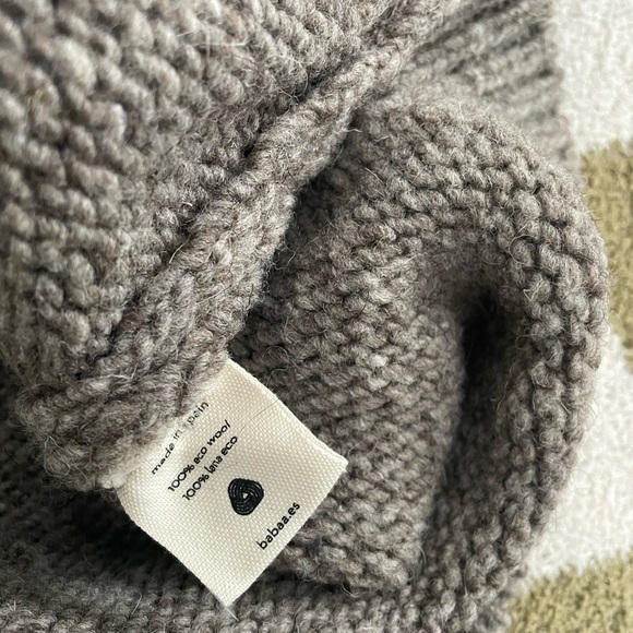 Babaa Men’s Jumper No17 Wool Turtleneck Sweater Dark Mist - Picture 9 of 15